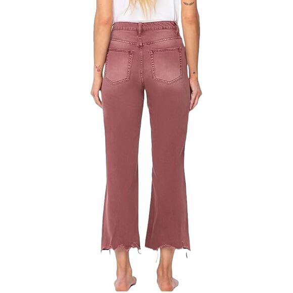 Vervet 90's Vintage High Rise Crop Flare Jeans - V3736RU - Size 28 - Picture 6 of 6